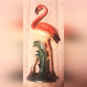 Vintage Flamingo Ceramic Figurine
